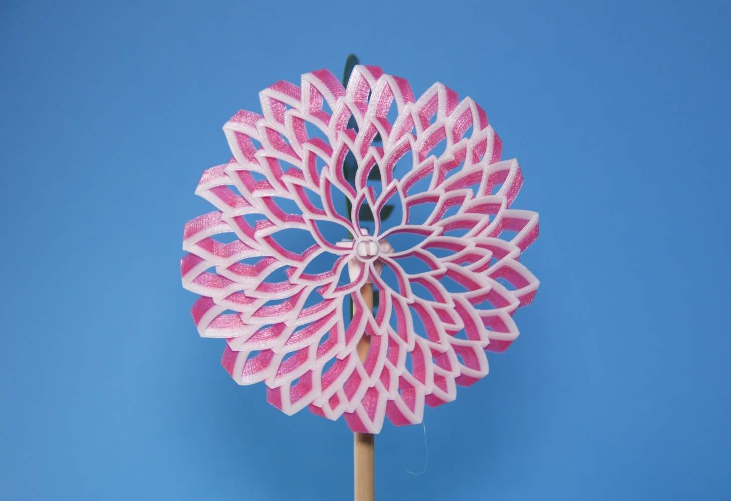 Big Flower Pinwheel 3d model