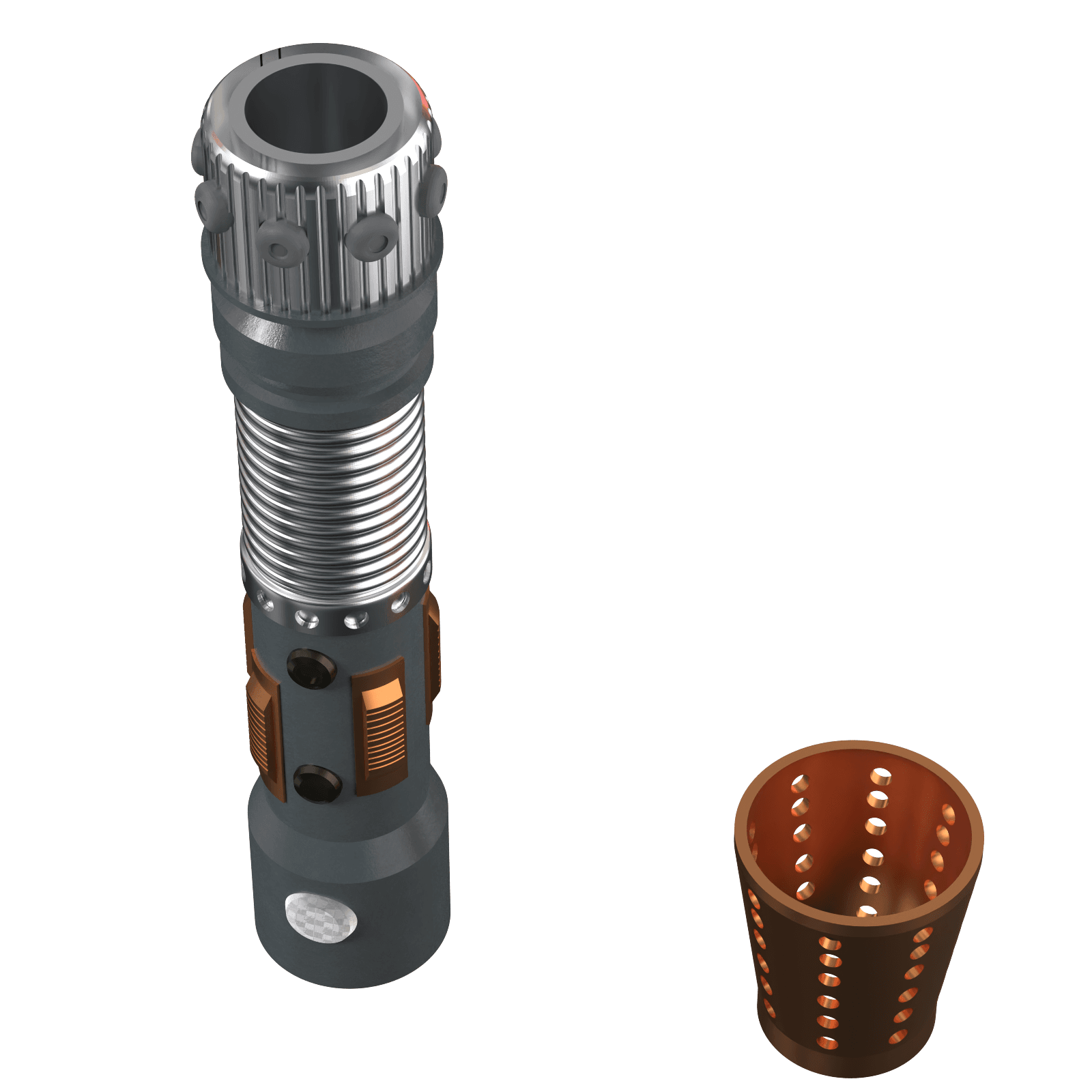 Print in Place Collapsing Jedi Lightsaber Concept 9 3d model