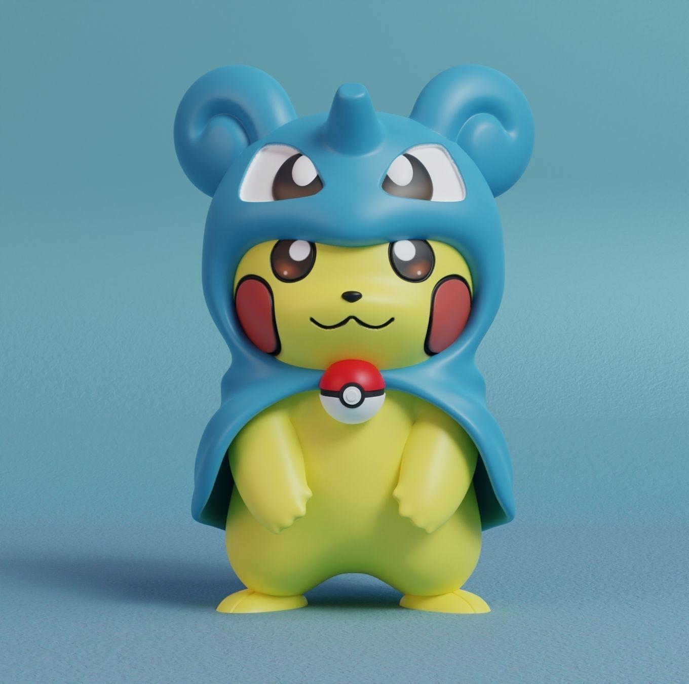 Cosplay Pikachu  3d model