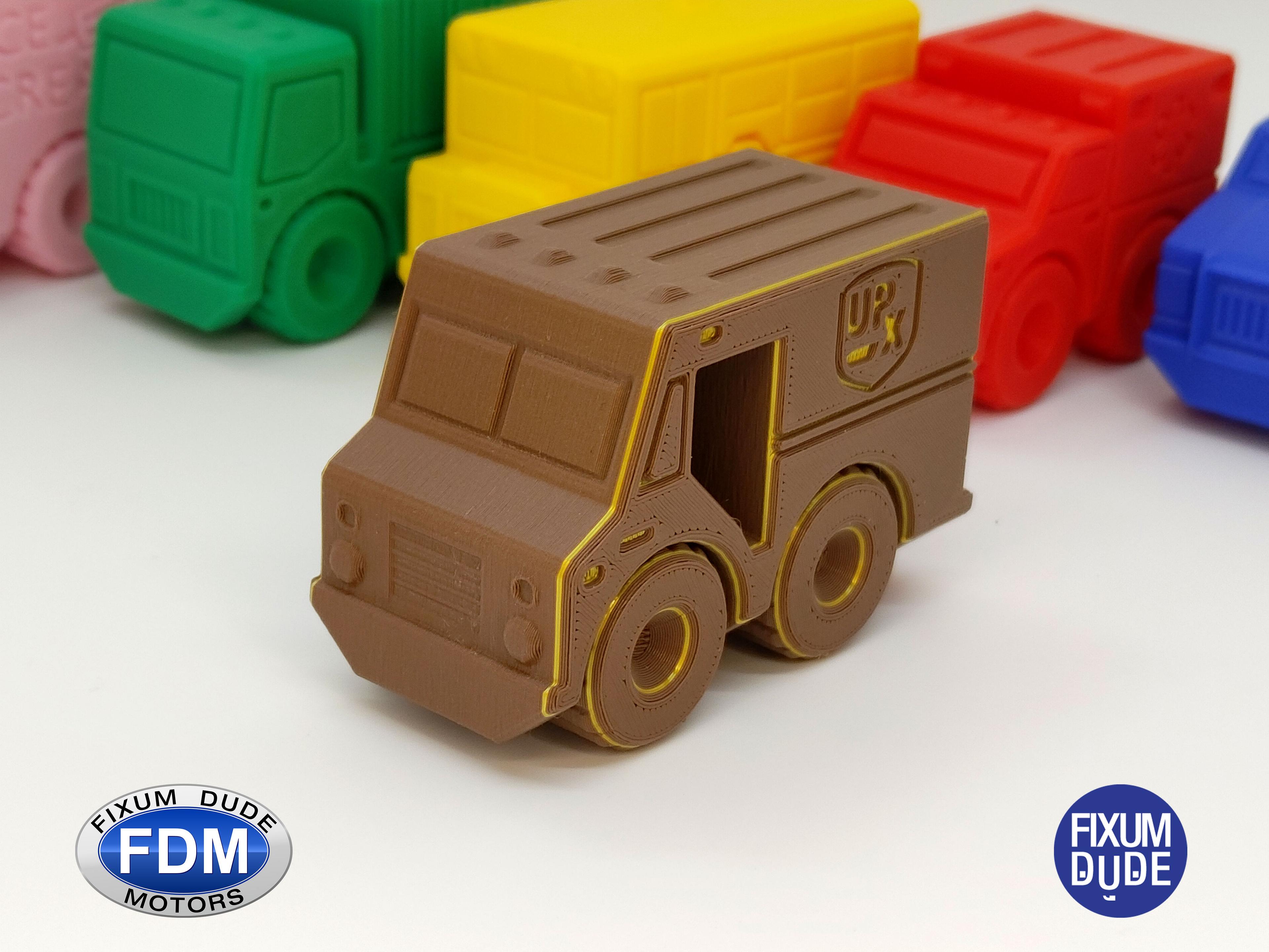 Fixum Dude Motors PIP Package Delivery Truck  3d model