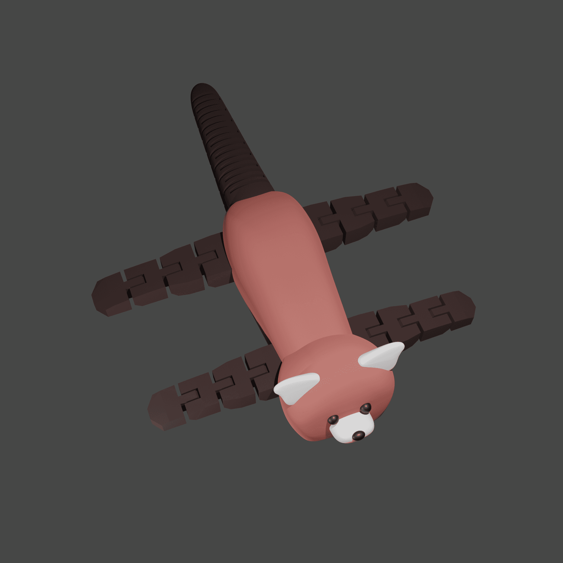 Red Panda - Fidget Creature 3d model