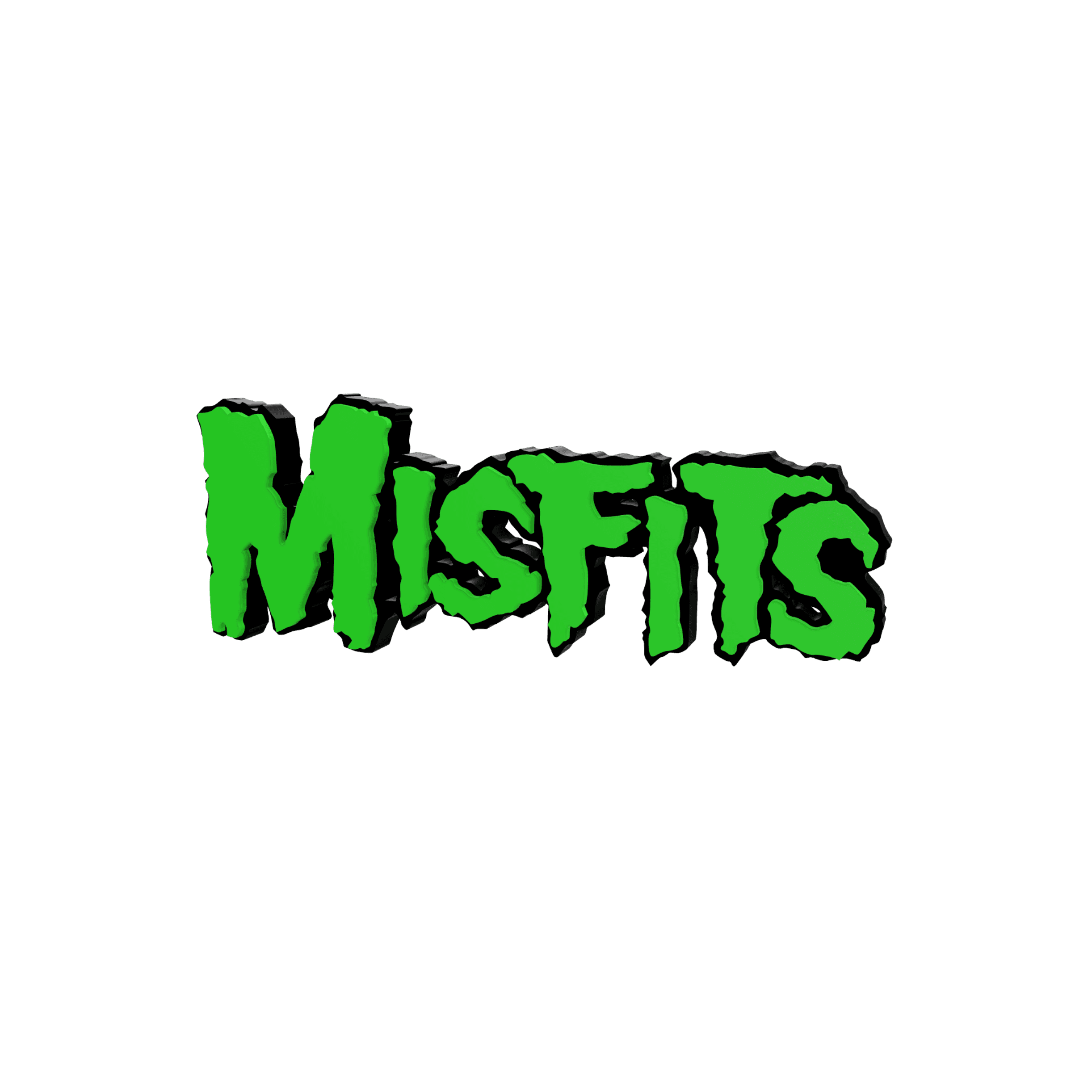 3D MULTICOLOR LOGO/SIGN - Misfits 3d model