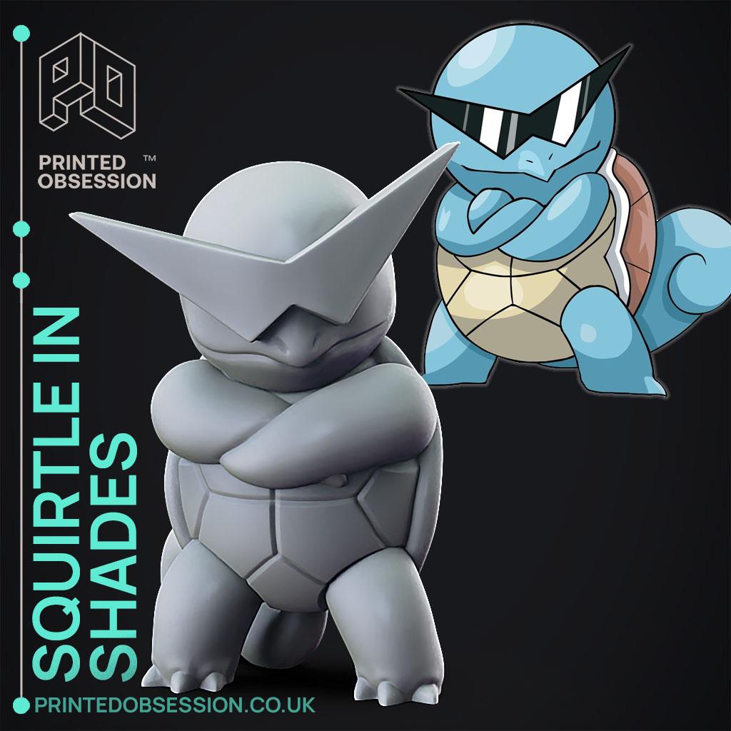 Squirtle with Shades - Pokemon - Fan Art - 3D model by ...