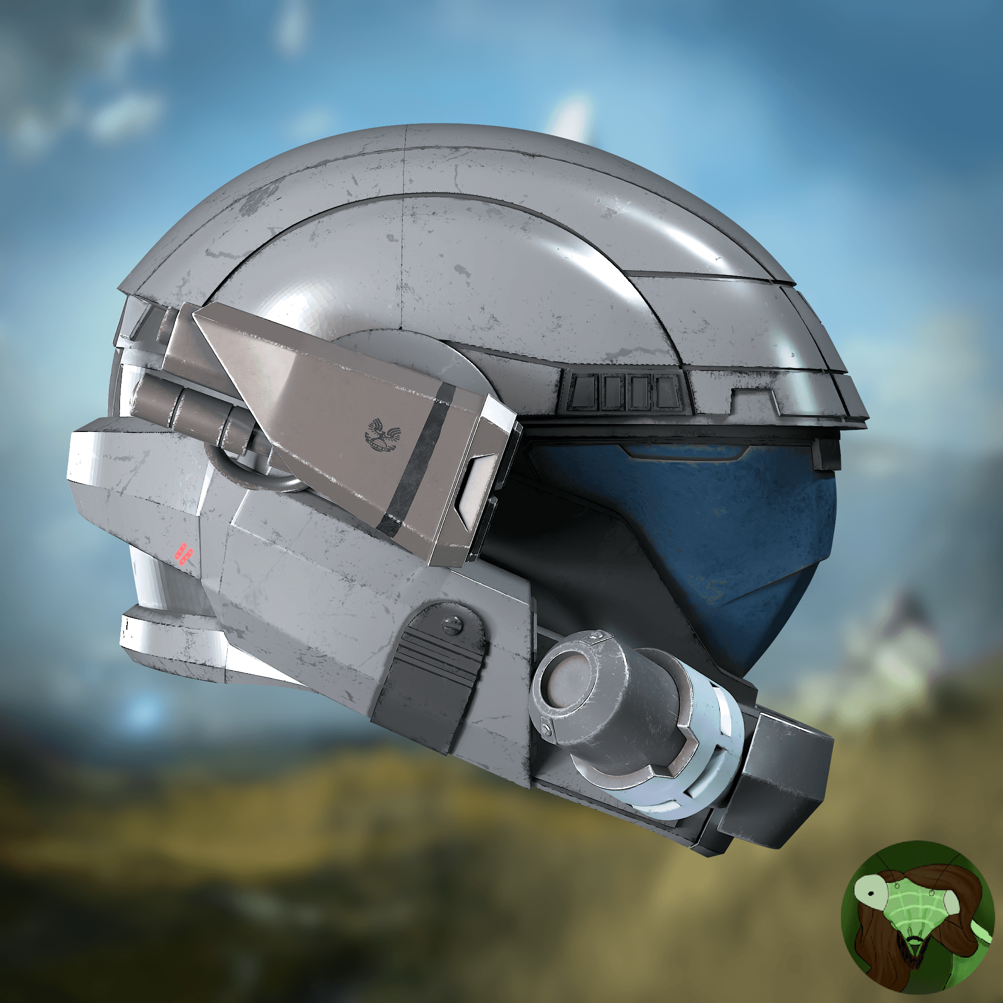 Halo: Reach ODST Helmet Attachments 3d model