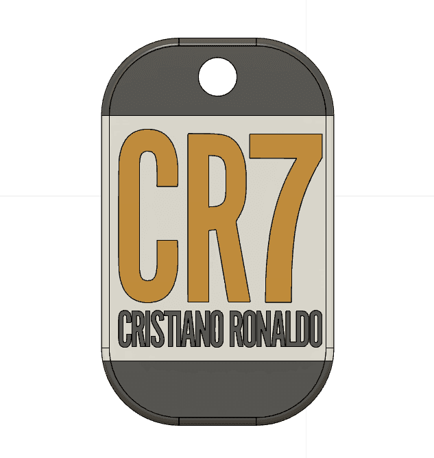 CR7 Keychain 3d model
