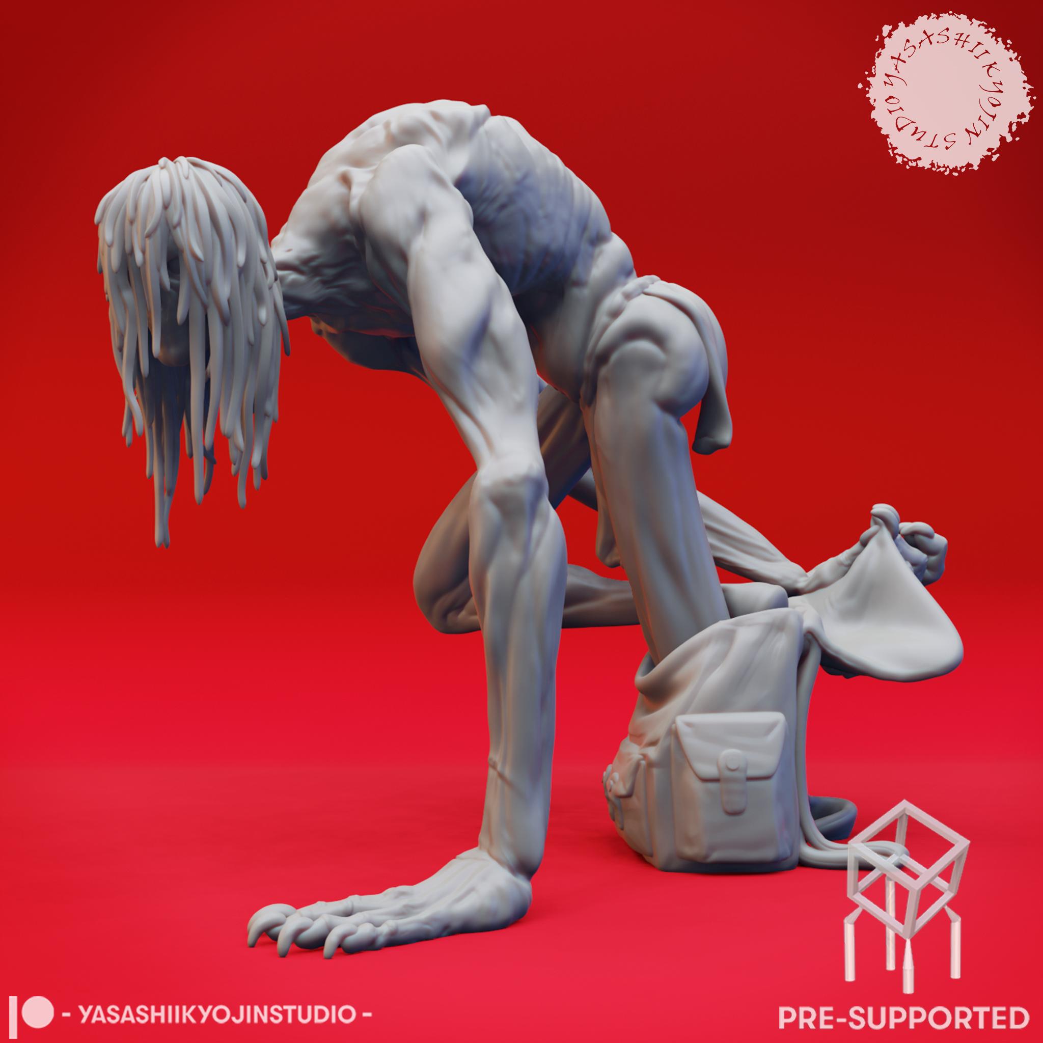 Bagman - Tabletop Miniature (Pre-Supported) 3d model