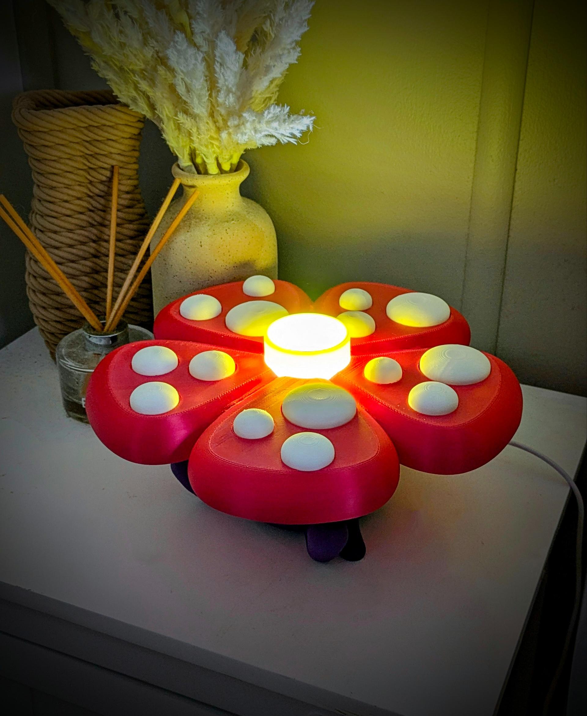 Vileplume Pokemon Night Light (MULTIPART).stl 3d model