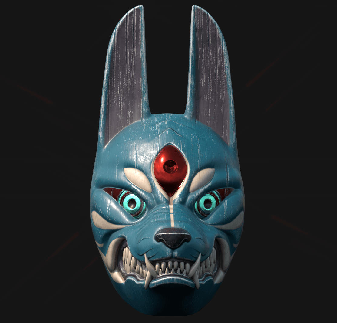 Ghost of Tsushima Dog assassin Mask 3d model