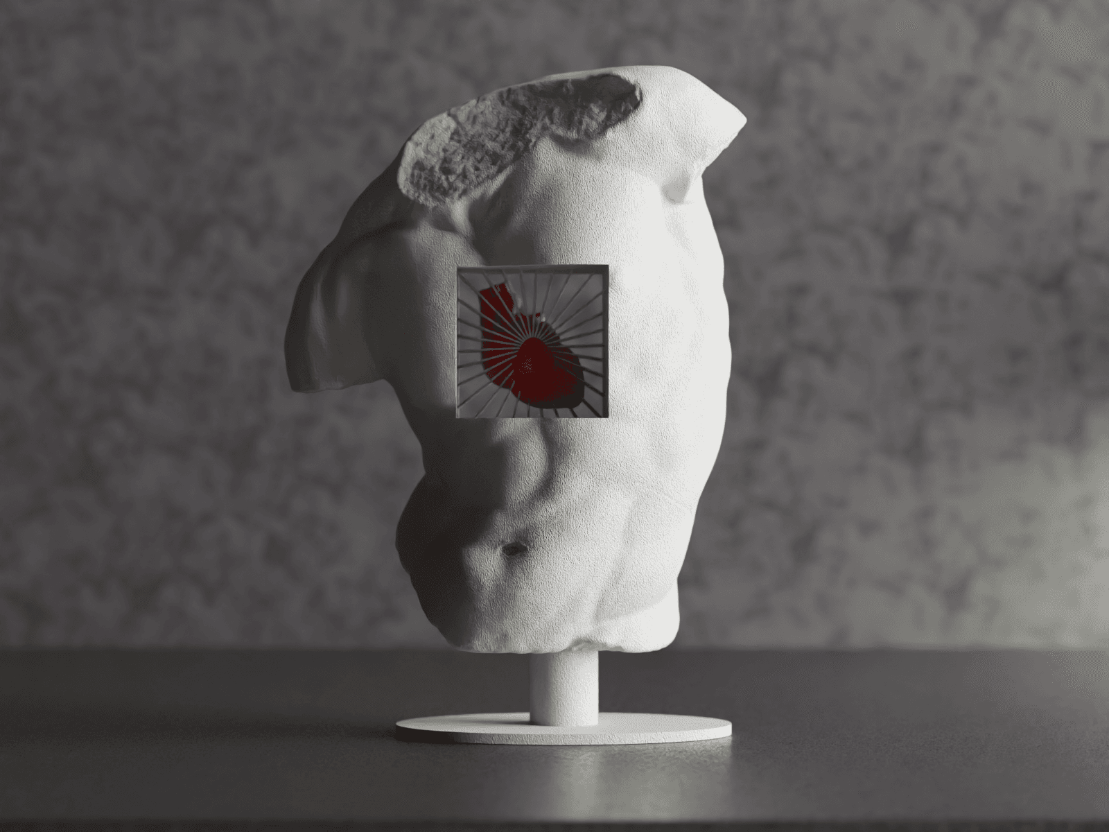 Echoes of Antiquity: The Heart's Embrace 3d model