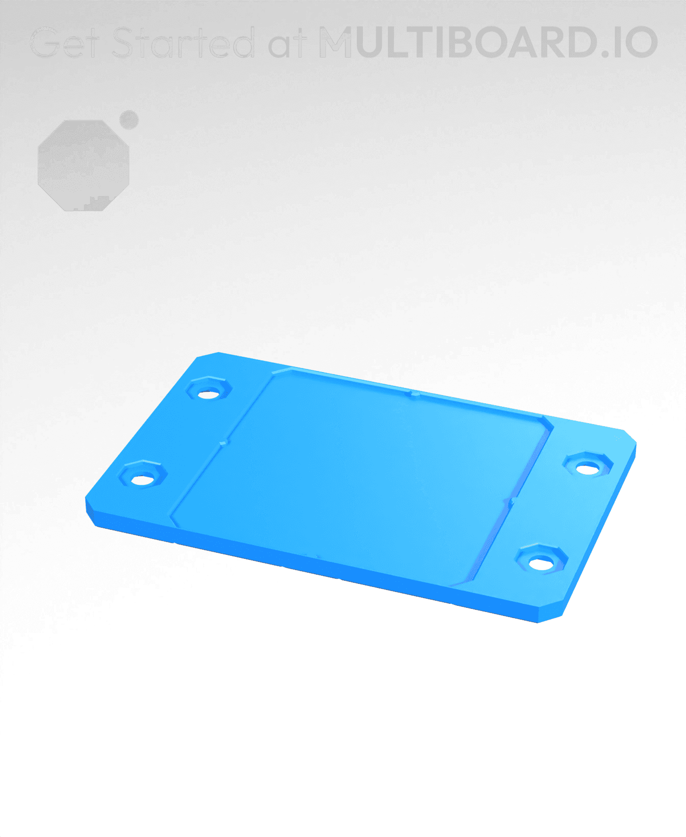 3x2 - Plain - Stacking Plate 3d model