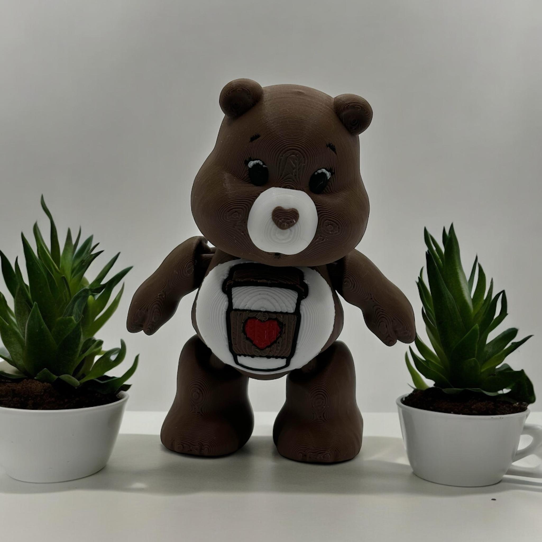 Pre-Release - A lot of Latte Bear - Care Bears, Coffee, Articualted, Flexi, Flexible 3d model