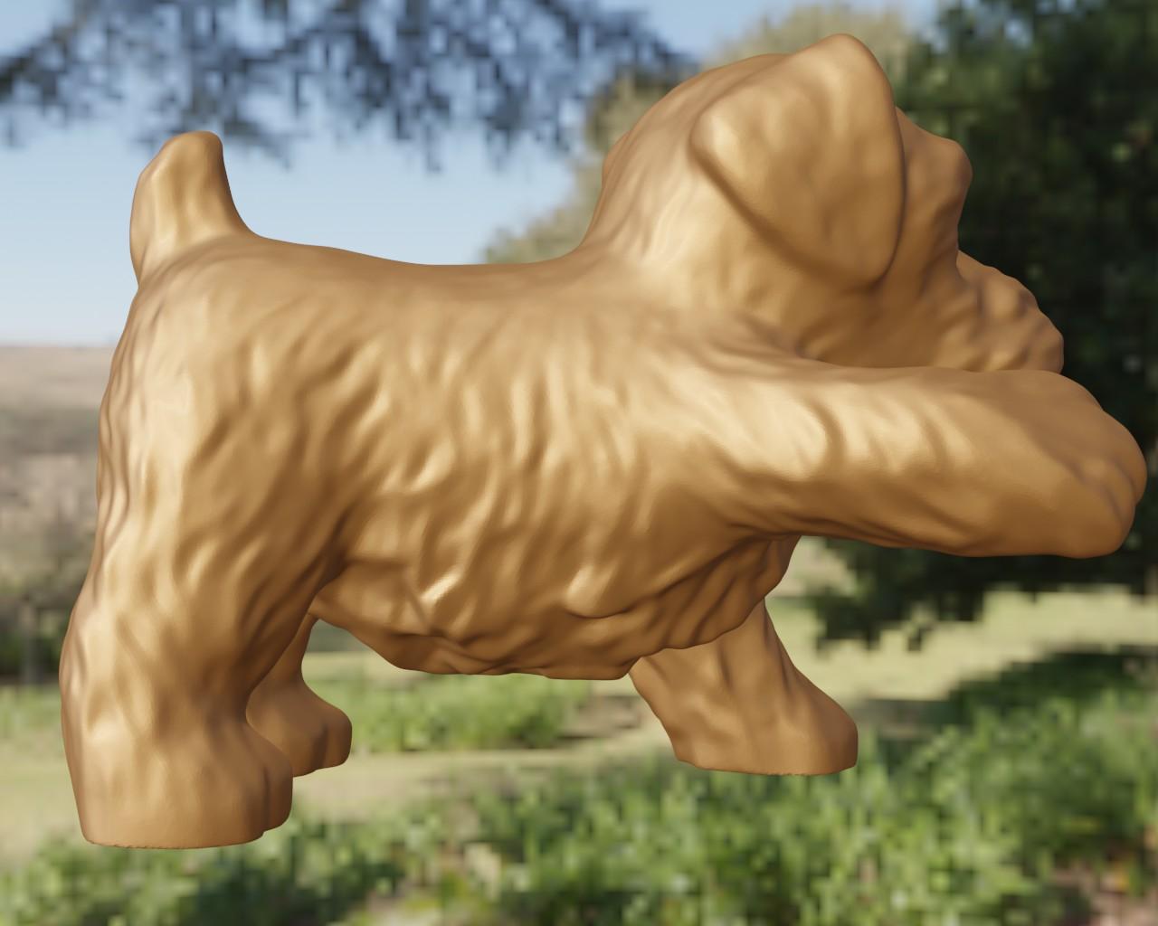 Free dog x2 3d model