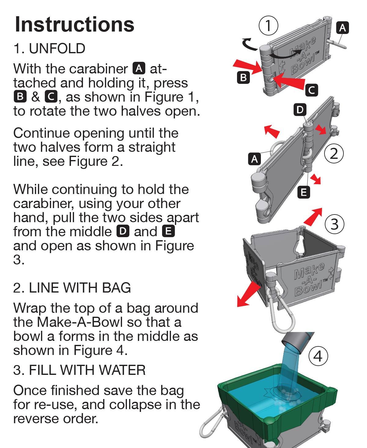 Make-A-Bowl Folding Dog Water Bowl 3d model