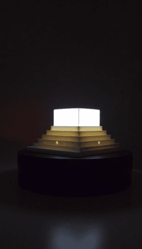 Pyramid Tea Light  3d model