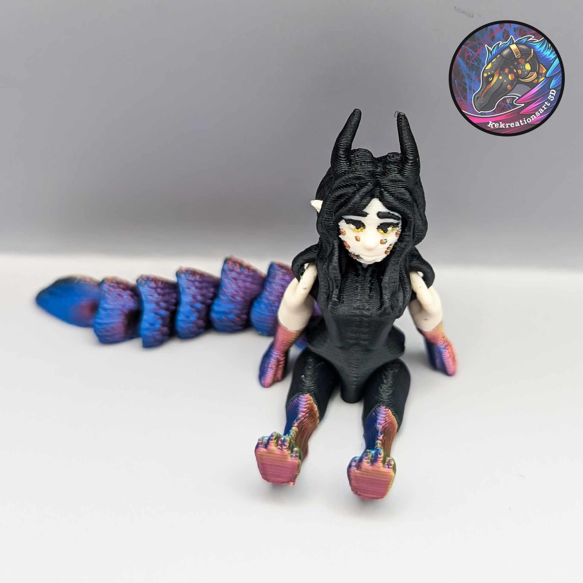 Flexi Mini and Tiny Syris Dragon Girl 3d model