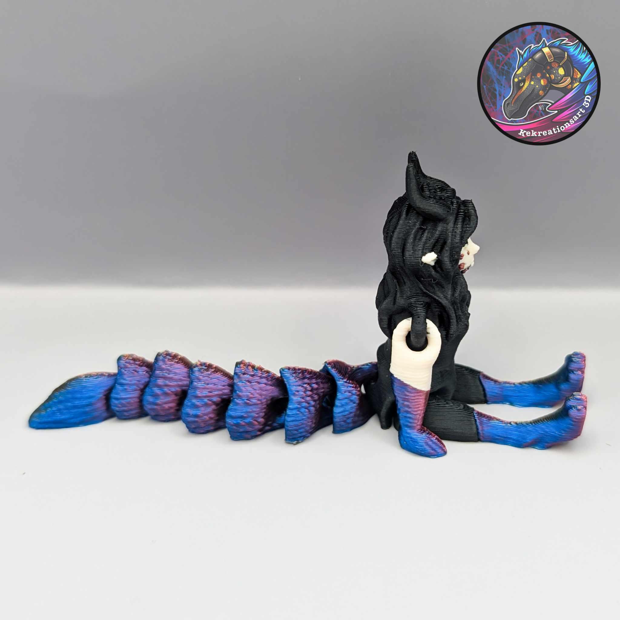 Flexi Mini and Tiny Syris Dragon Girl 3d model