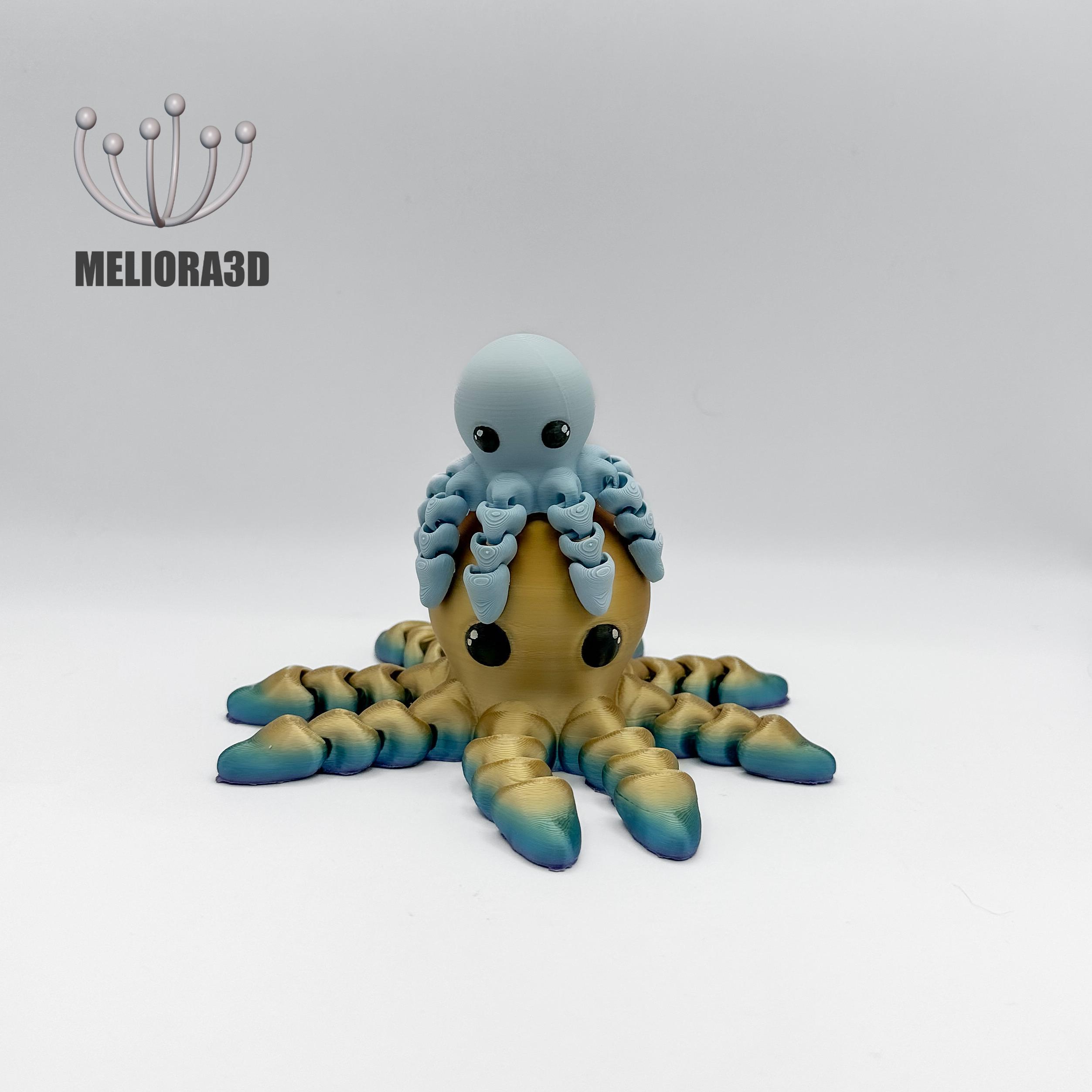 M3D - Flexi Baby Octopus 3d model