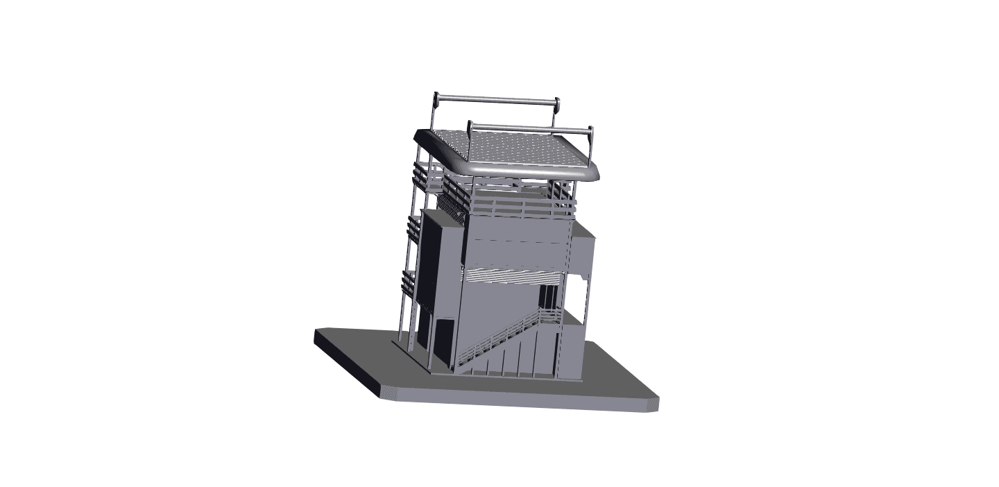 Tower House Design.obj 3d model