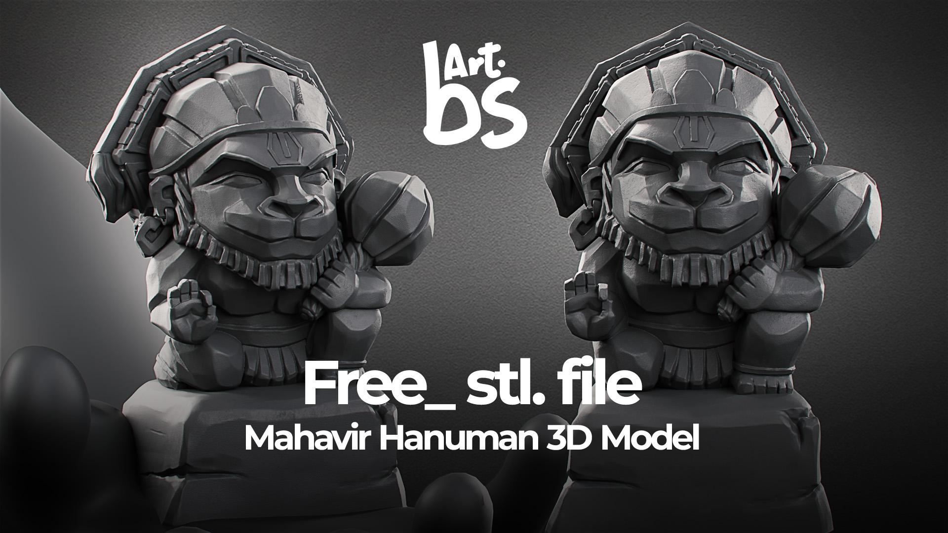 Shri Hanuman Ji 3d model
