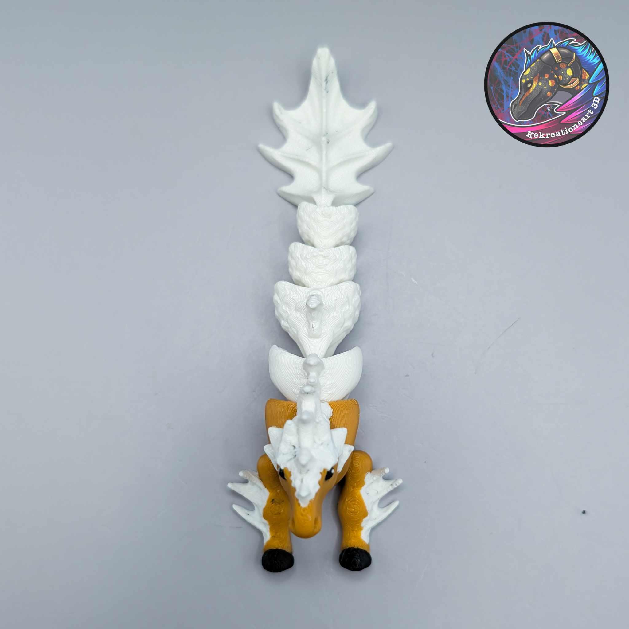 Baby Flexi Hippocampus Sea Horse Keychain 3d model