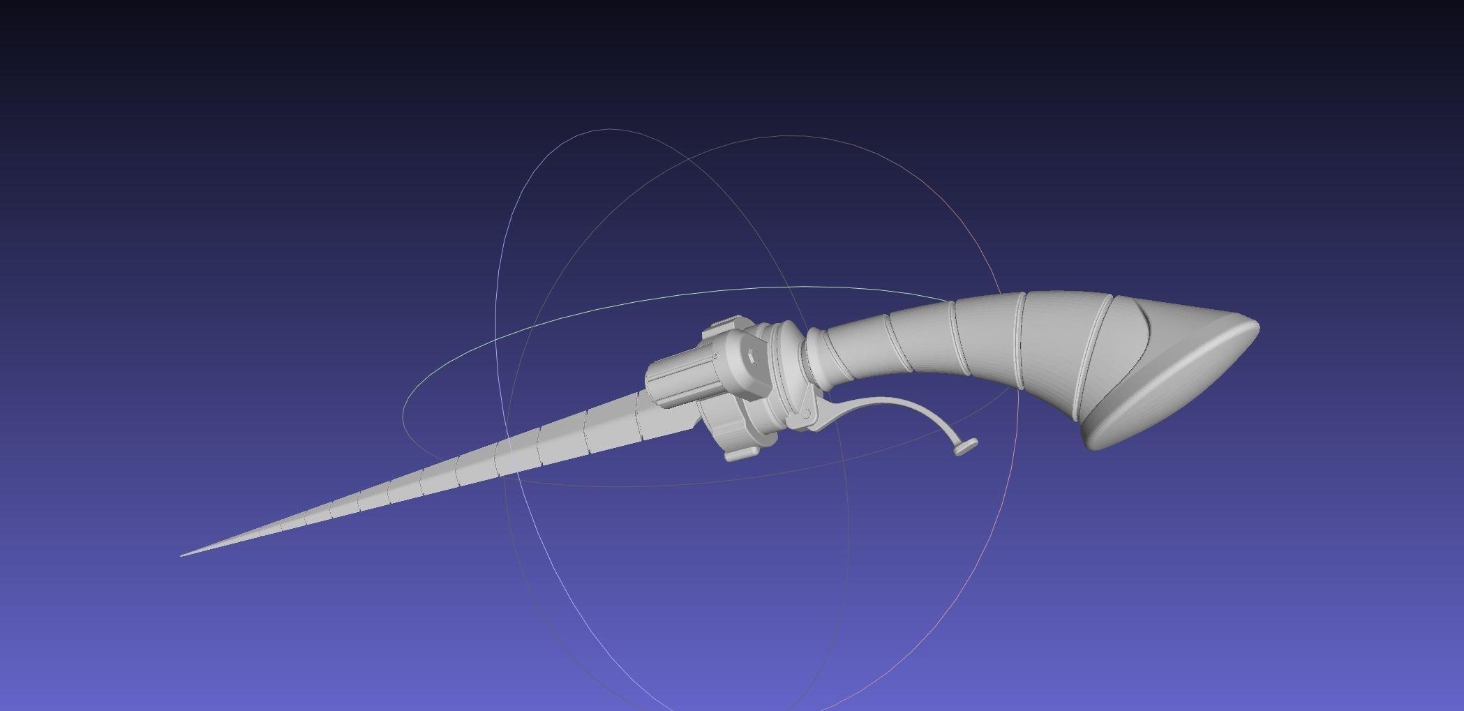 RWBY Ilia Whipsword Printable LED Illuminated Model 3d model