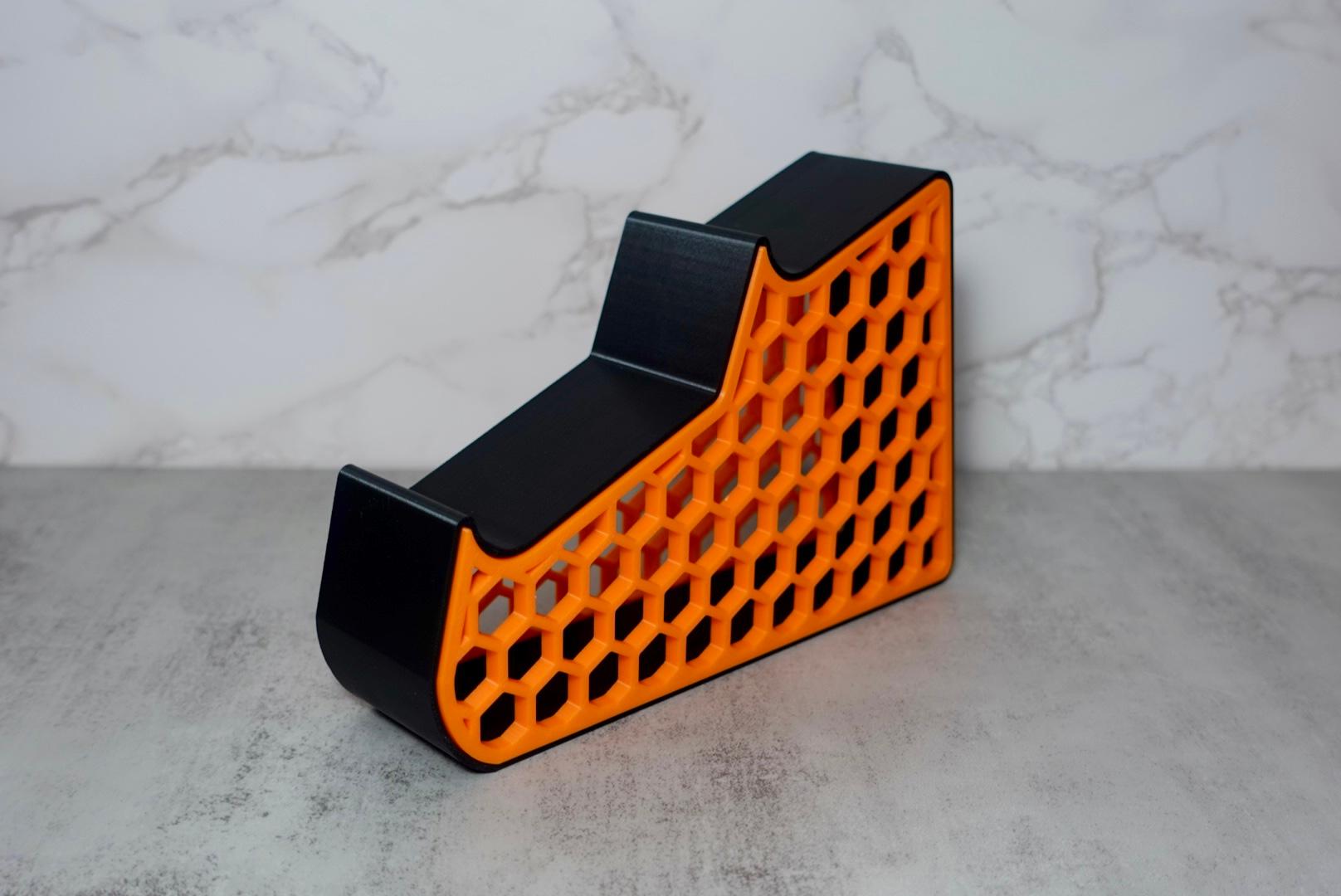 Dual Honeycomb Controller Stand 3d model