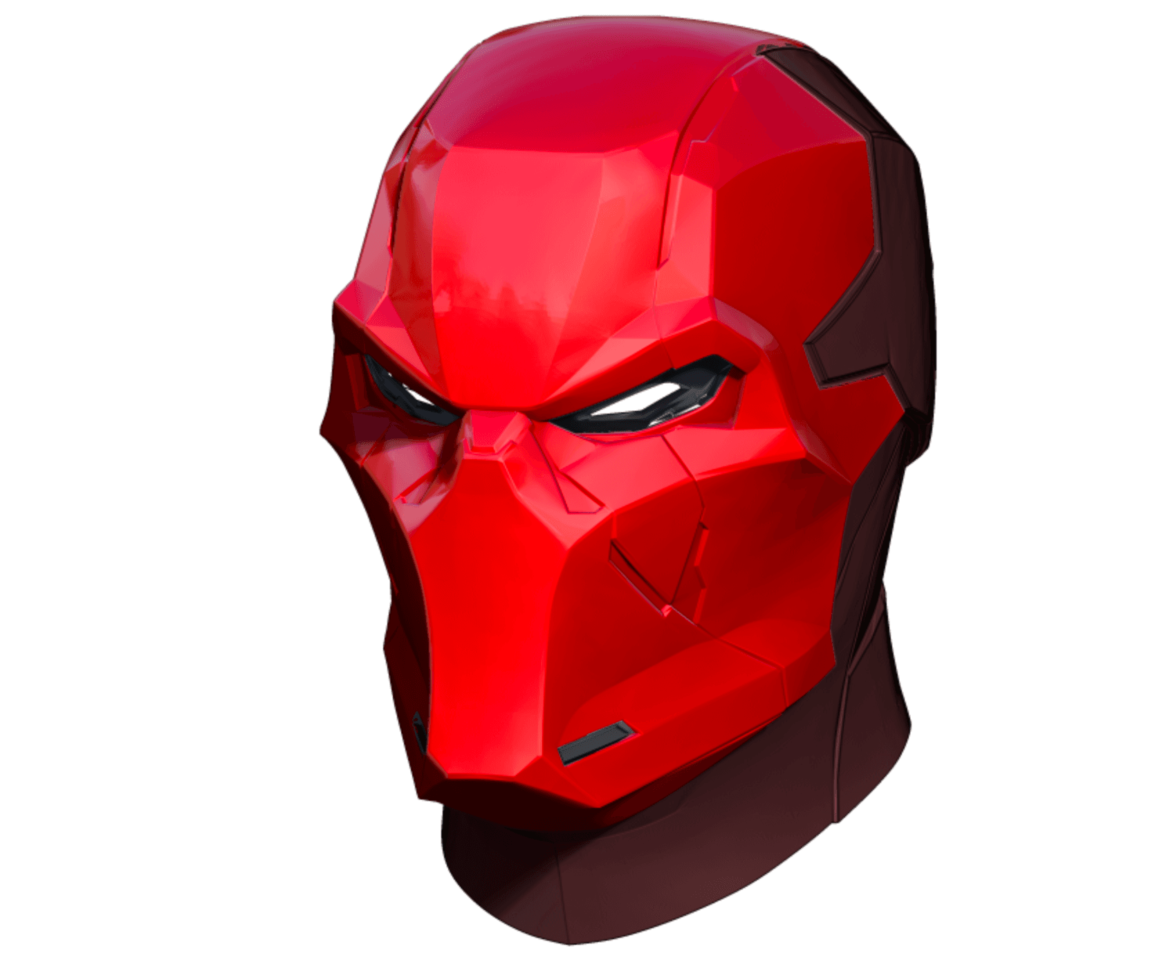 Red Hood Metal Gotham Knights Mask 3d model