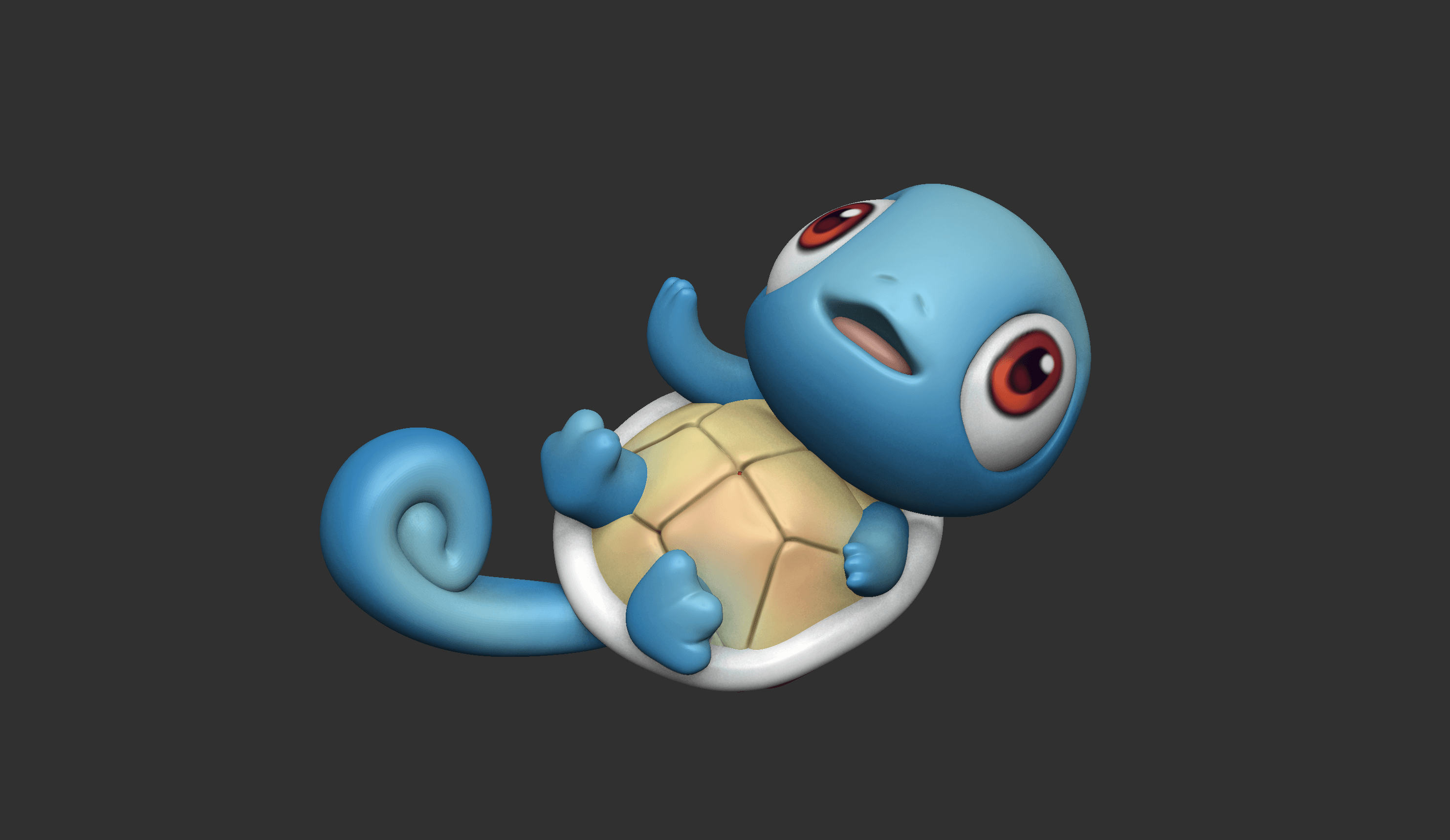 Baby Squirtle Pokemon - Free 3D print model 3d model