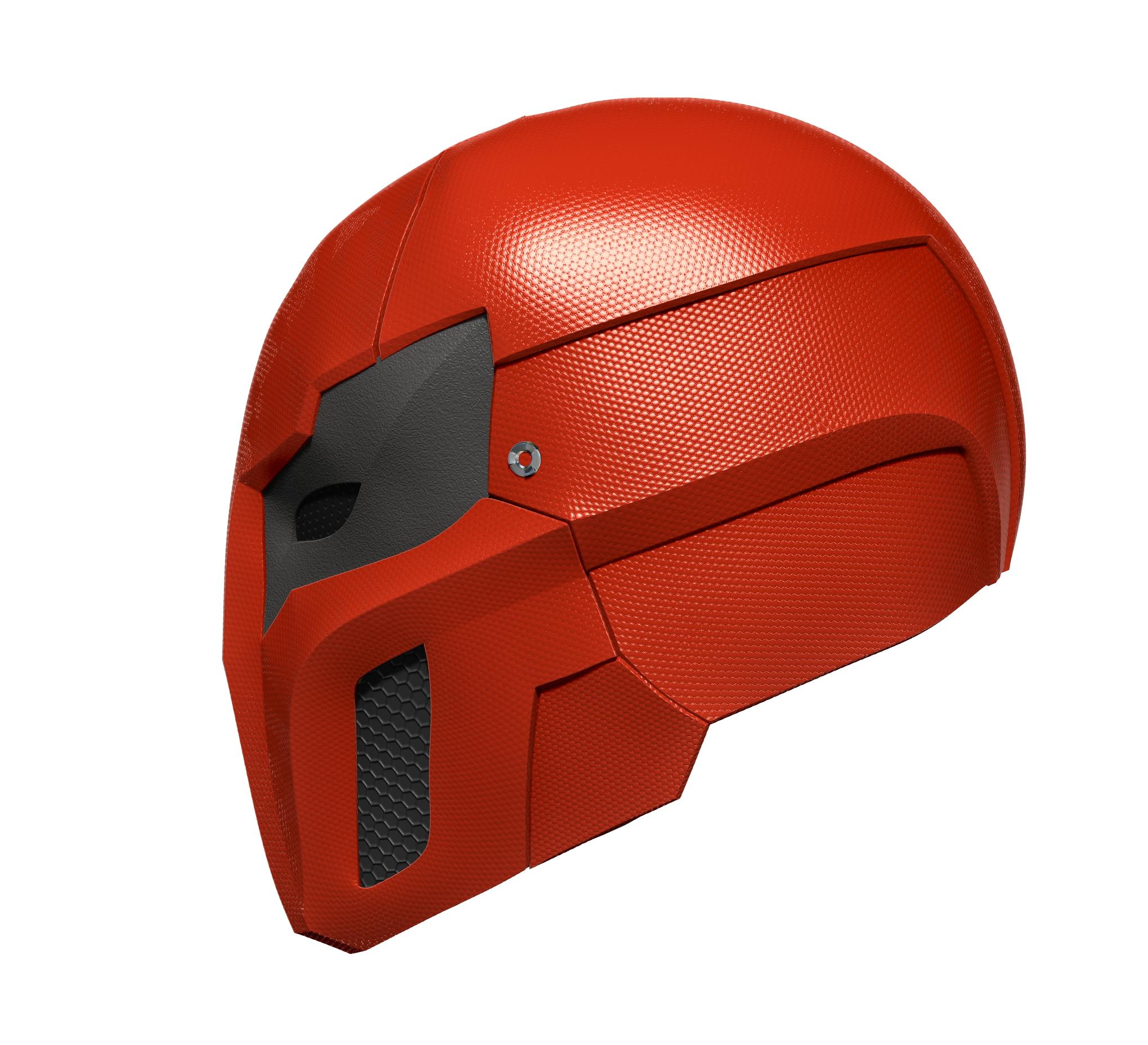 Red Hood Helmet 3d model