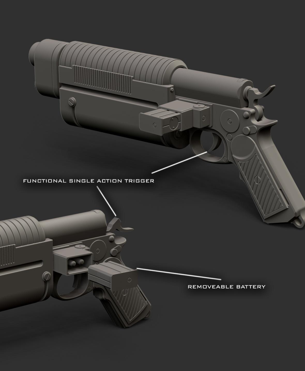 K-16 Bryar pistol 3d model
