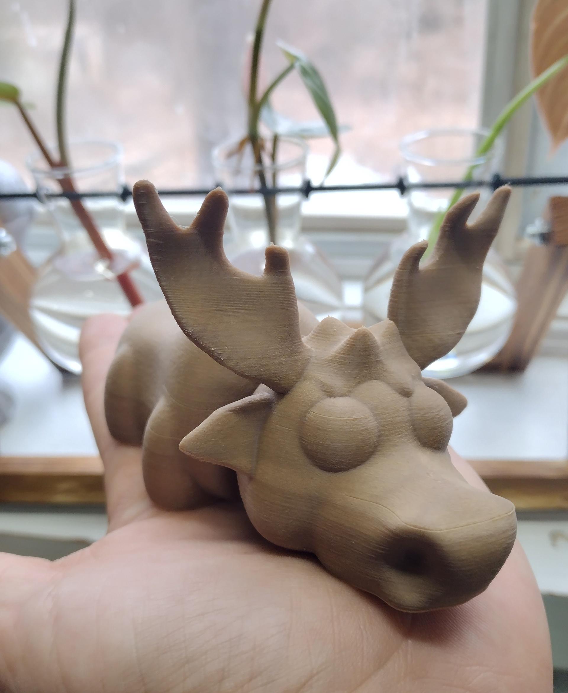 Flexi Canadian Moose - Look at this adorable wooden moose!!! - 3d model