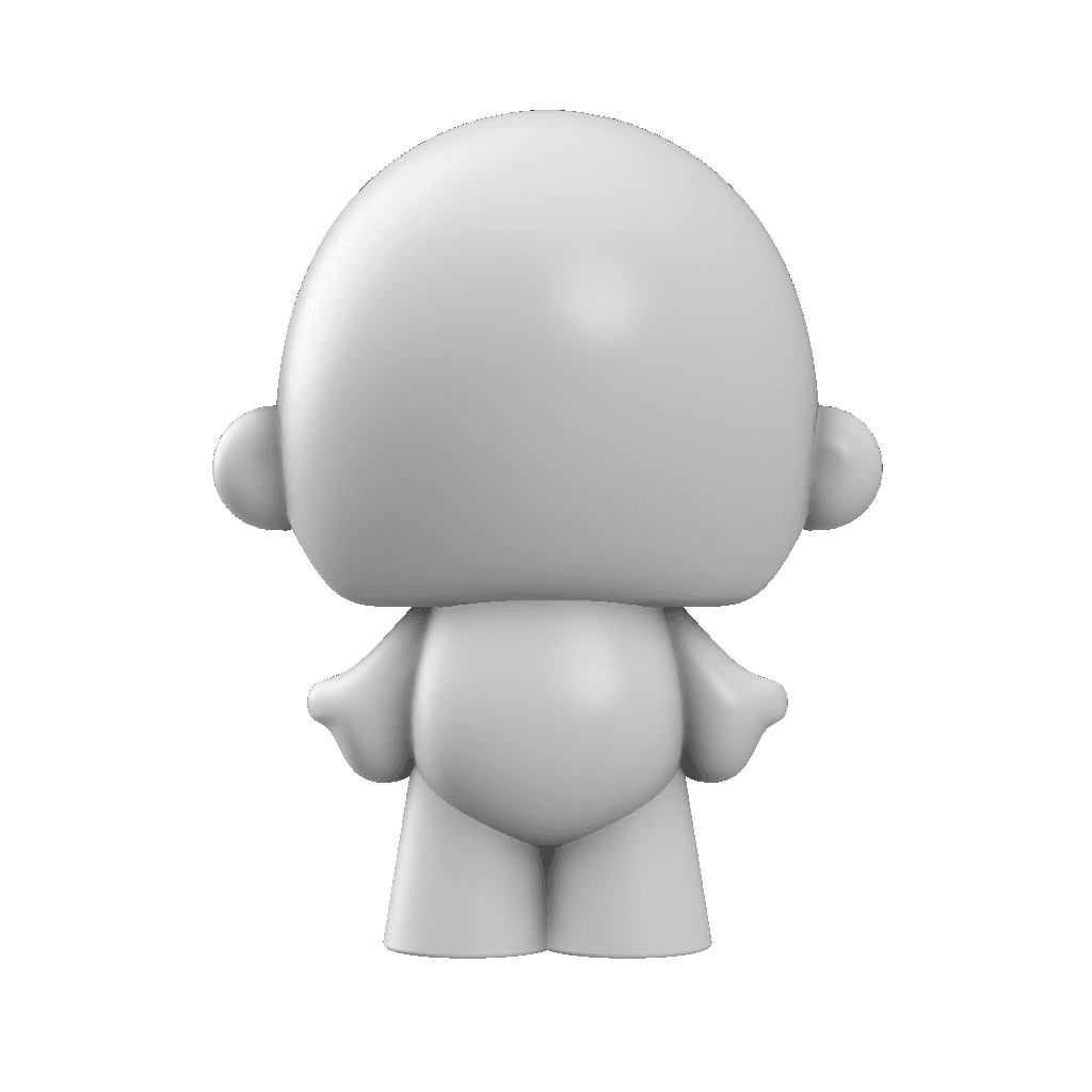 Customizable 'Death Hug' 3D Printable Art Toy: Royalty-Free Figure for Personal & Commercial Use 3d model