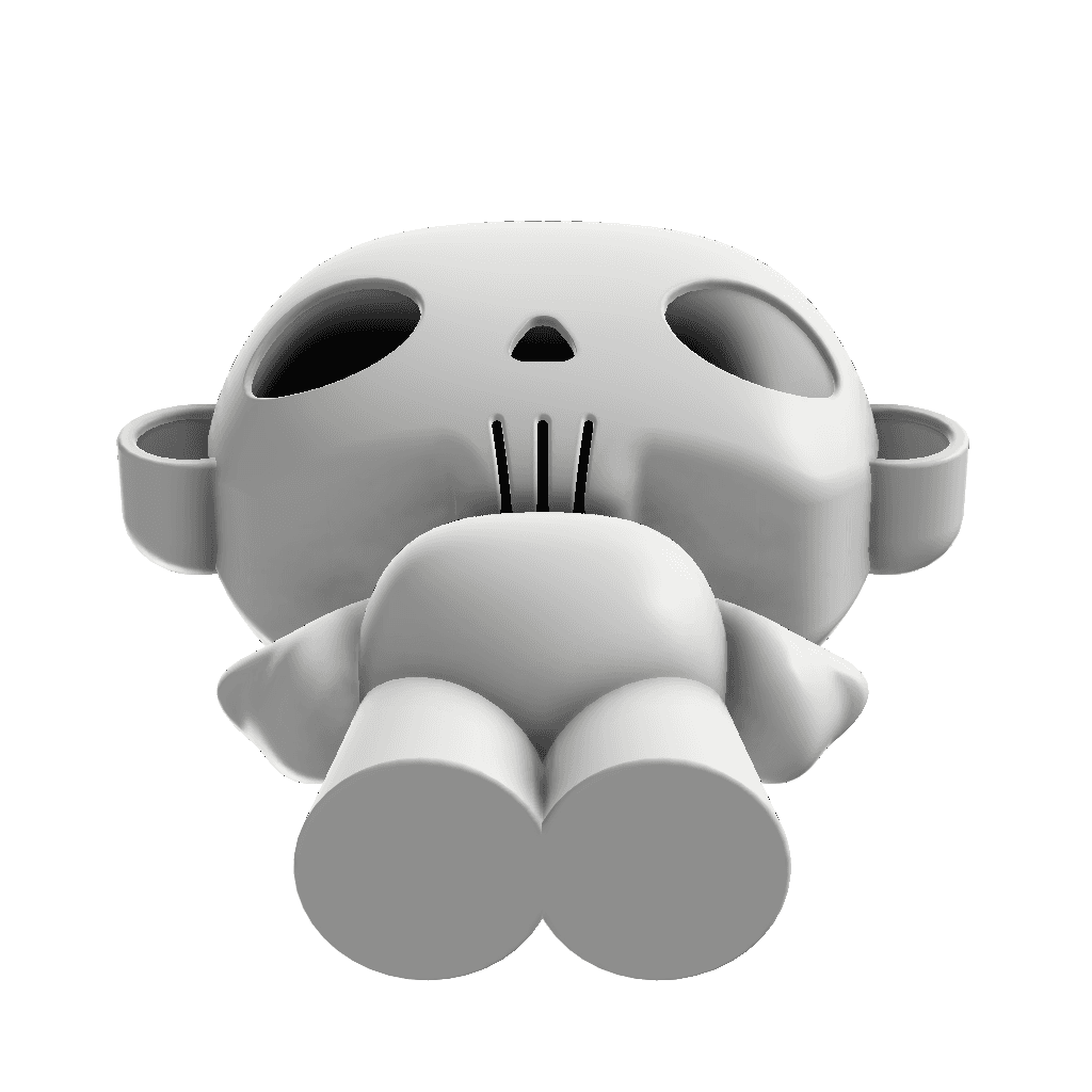 Customizable 'Death Hug' 3D Printable Art Toy: Royalty-Free Figure for Personal & Commercial Use 3d model