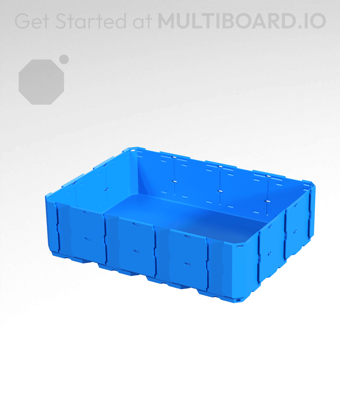 4x3x1 - Full Multipoint Rail - Multibin Shell 3d model