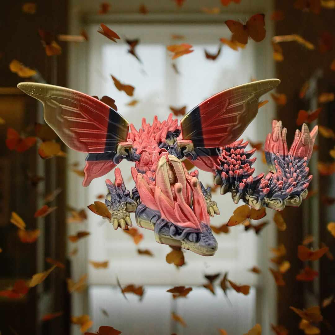 Winged Butterfly Dragon 3d model
