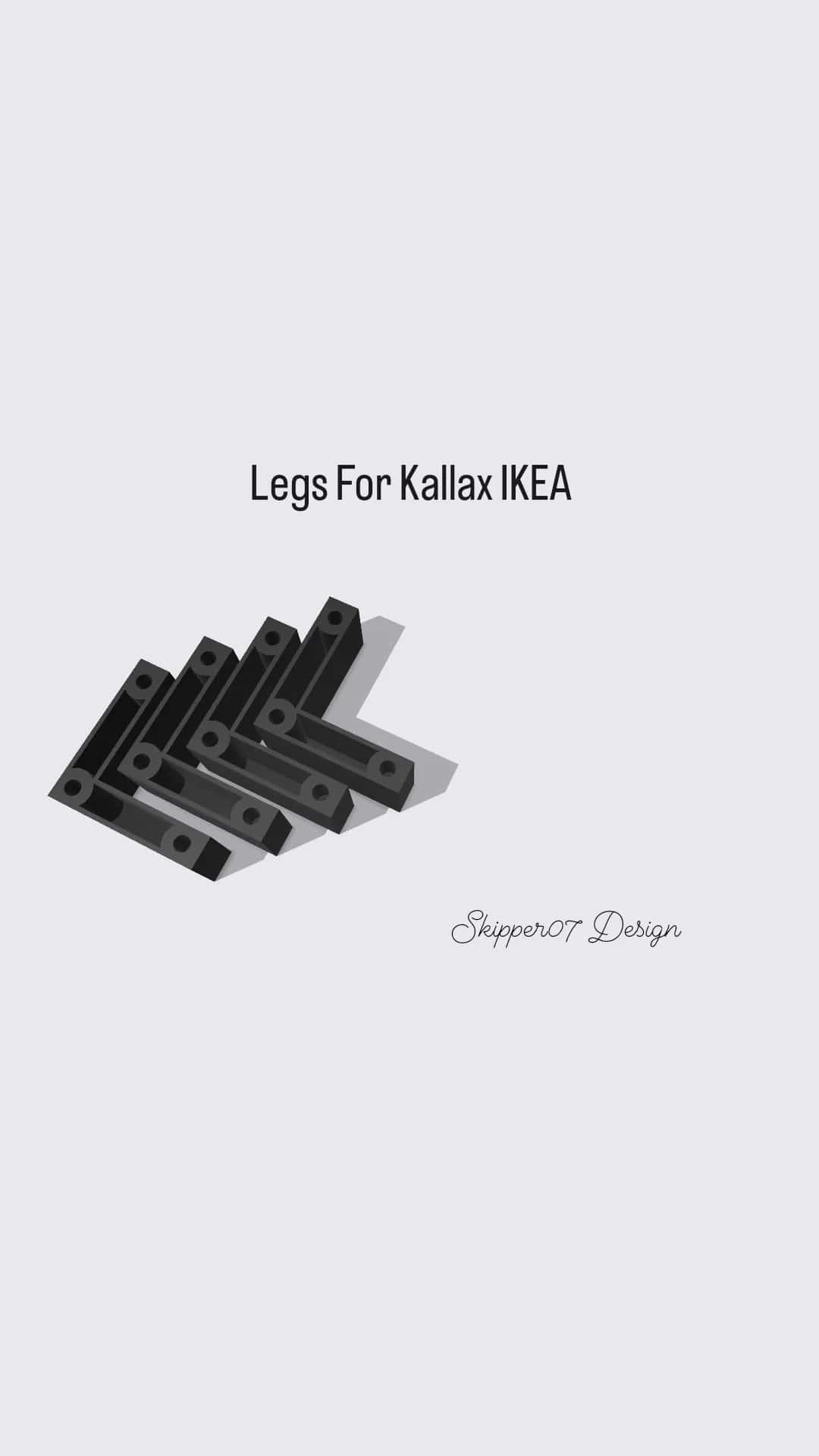 Legs For Kallax IKEA.stl 3d model