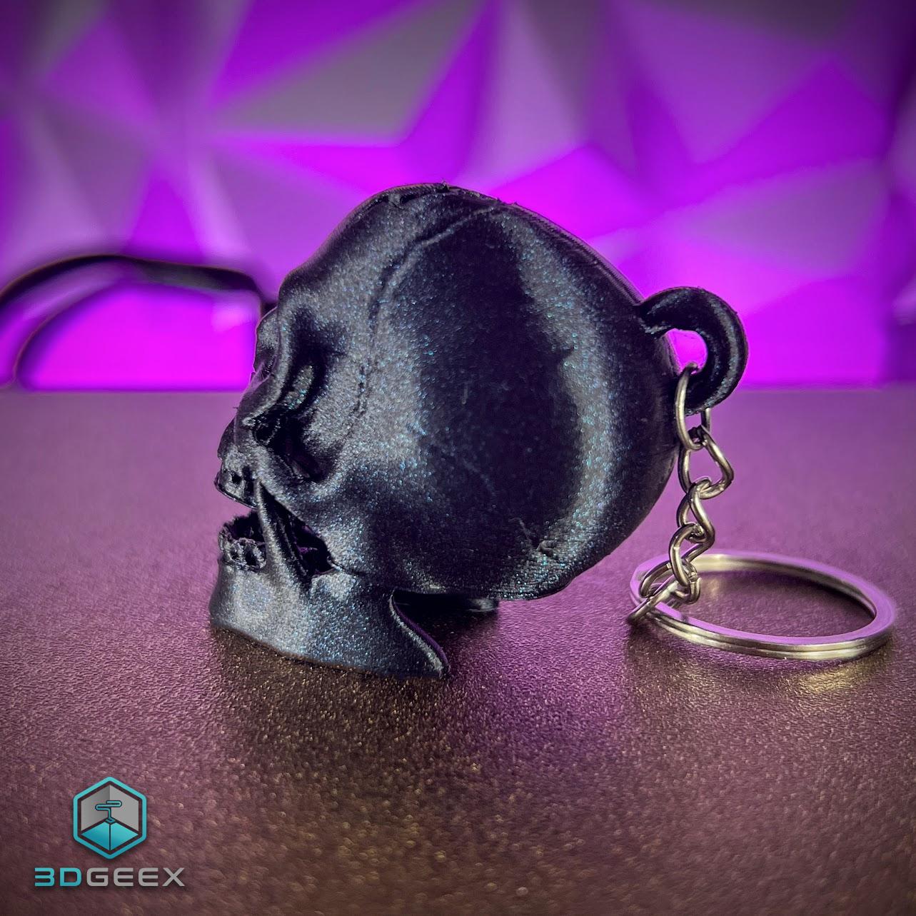 Staring Skull Keychain 3d model