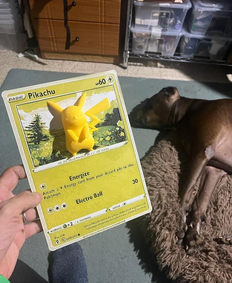 Oversized Pikachu Pokemon Card  3d model