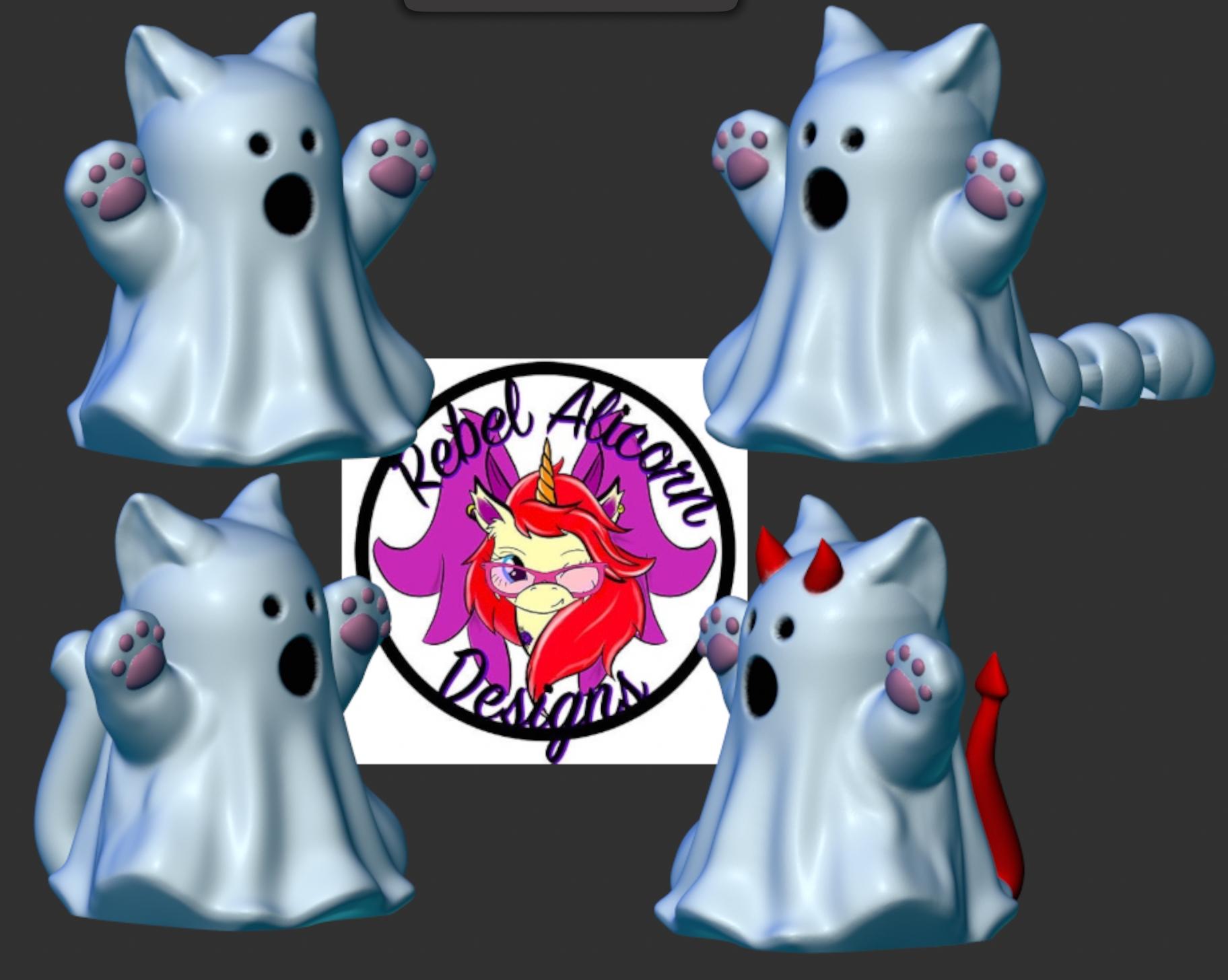 Ghost Kitty Kain Collection 3d model