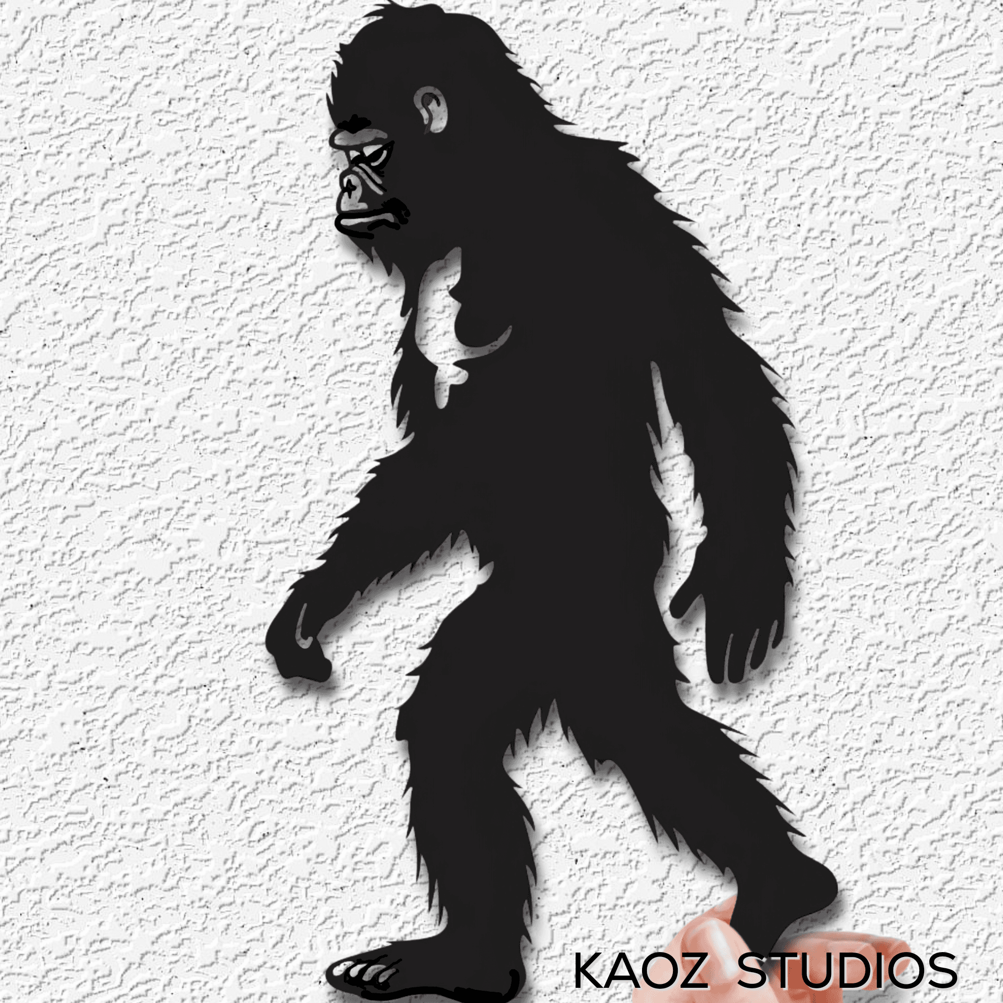 bigfoot kid wall art sasquatch child wall decor yeti teen decoration 3d model