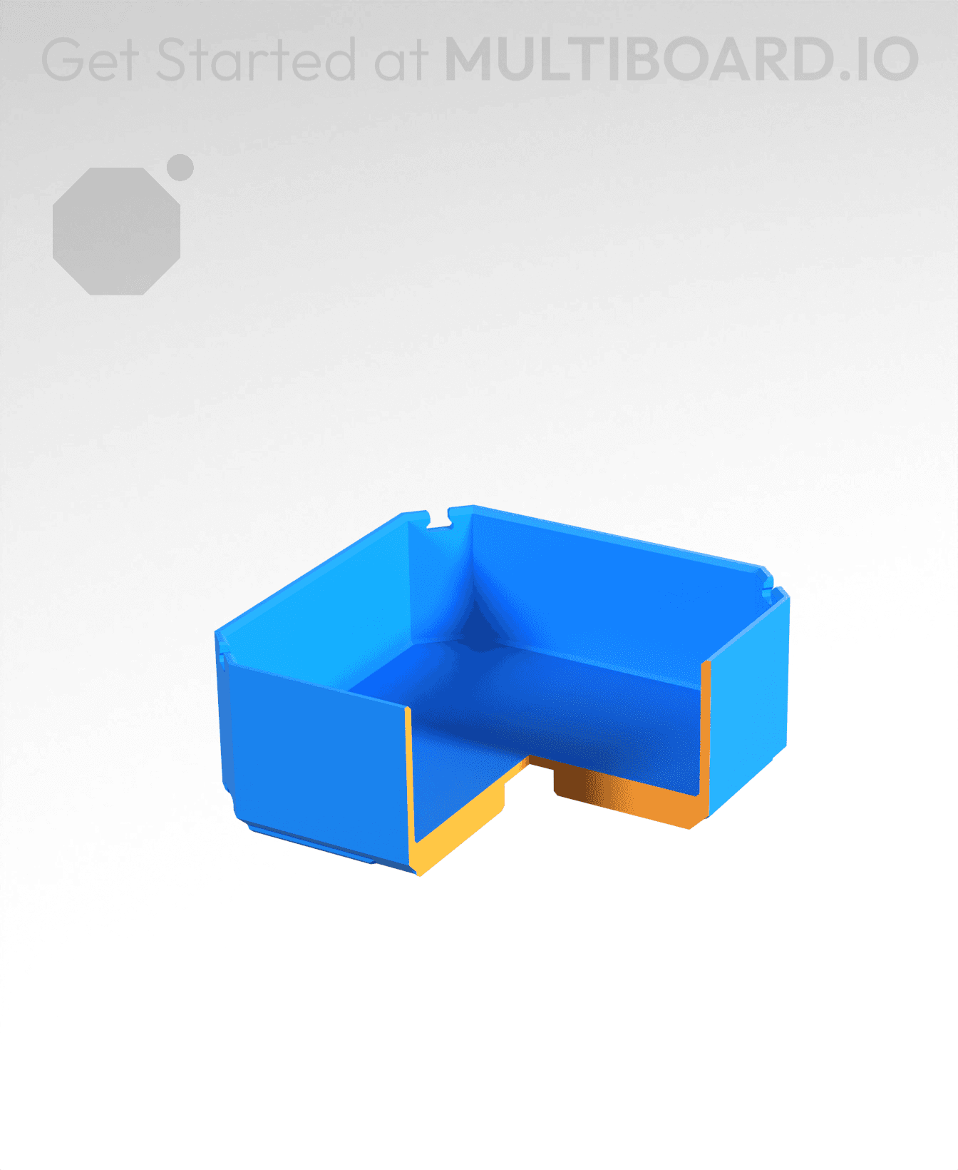 1x1x0.5 - Bin - Multibin Insert 3d model