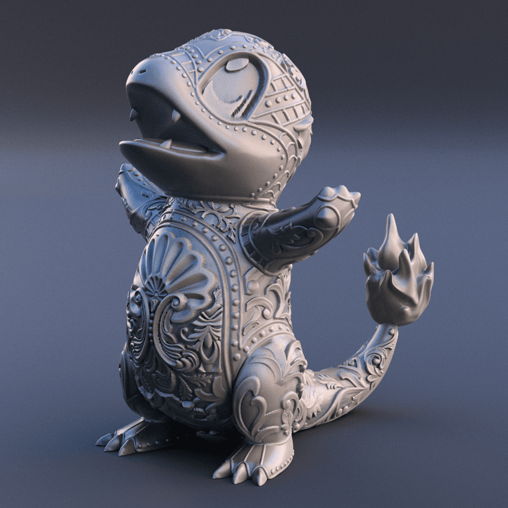 004. Charmander 3d model