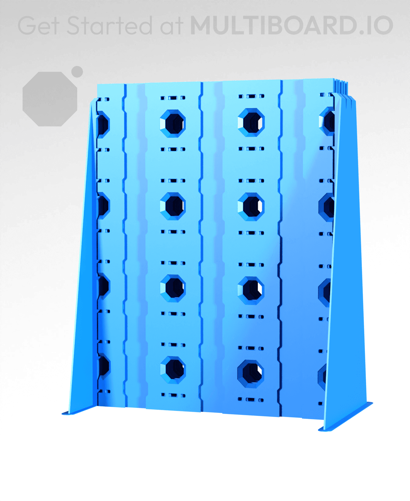 3x4 - 6x Stack - Single-Sided Multipoint Plate 3d model