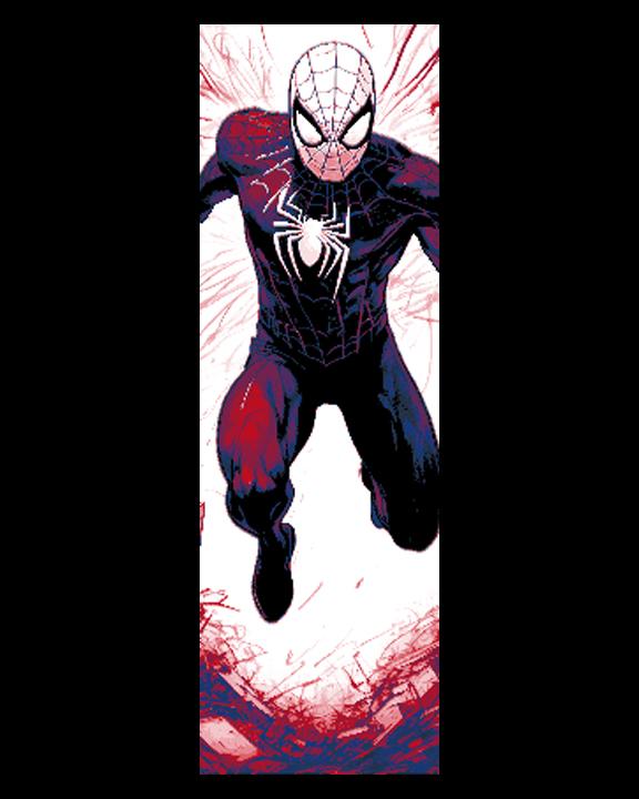 Fan Art Sketches of Marvel's Amazing Spiderman Swinging into Action - Set of 3 Bookmarks 3d model