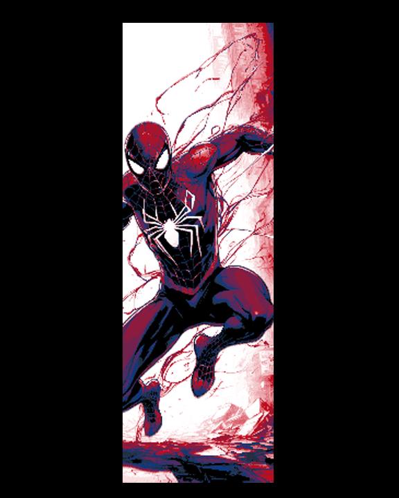 Fan Art Sketches of Marvel's Amazing Spiderman Swinging into Action - Set of 3 Bookmarks 3d model