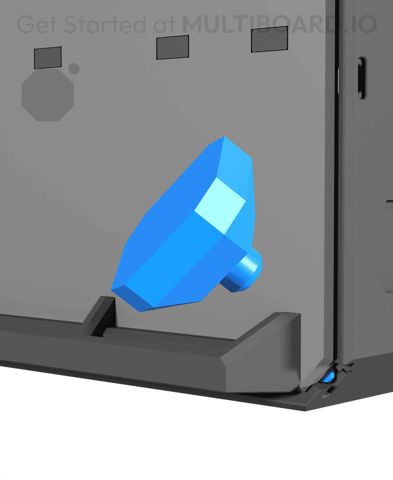 Multibin Drawer Stopper Bump 3d model