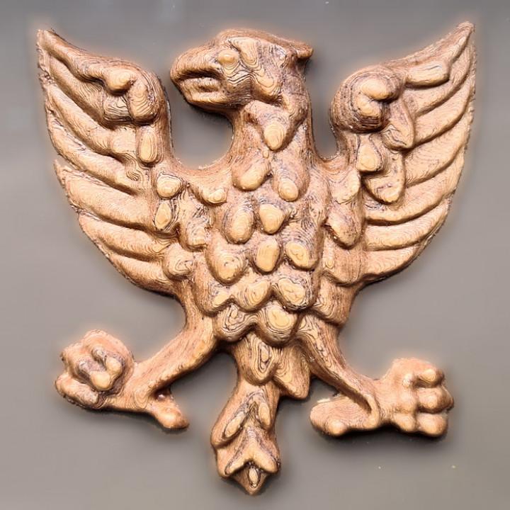 Eagle carving based on Bath Abbey West Doors 3d model