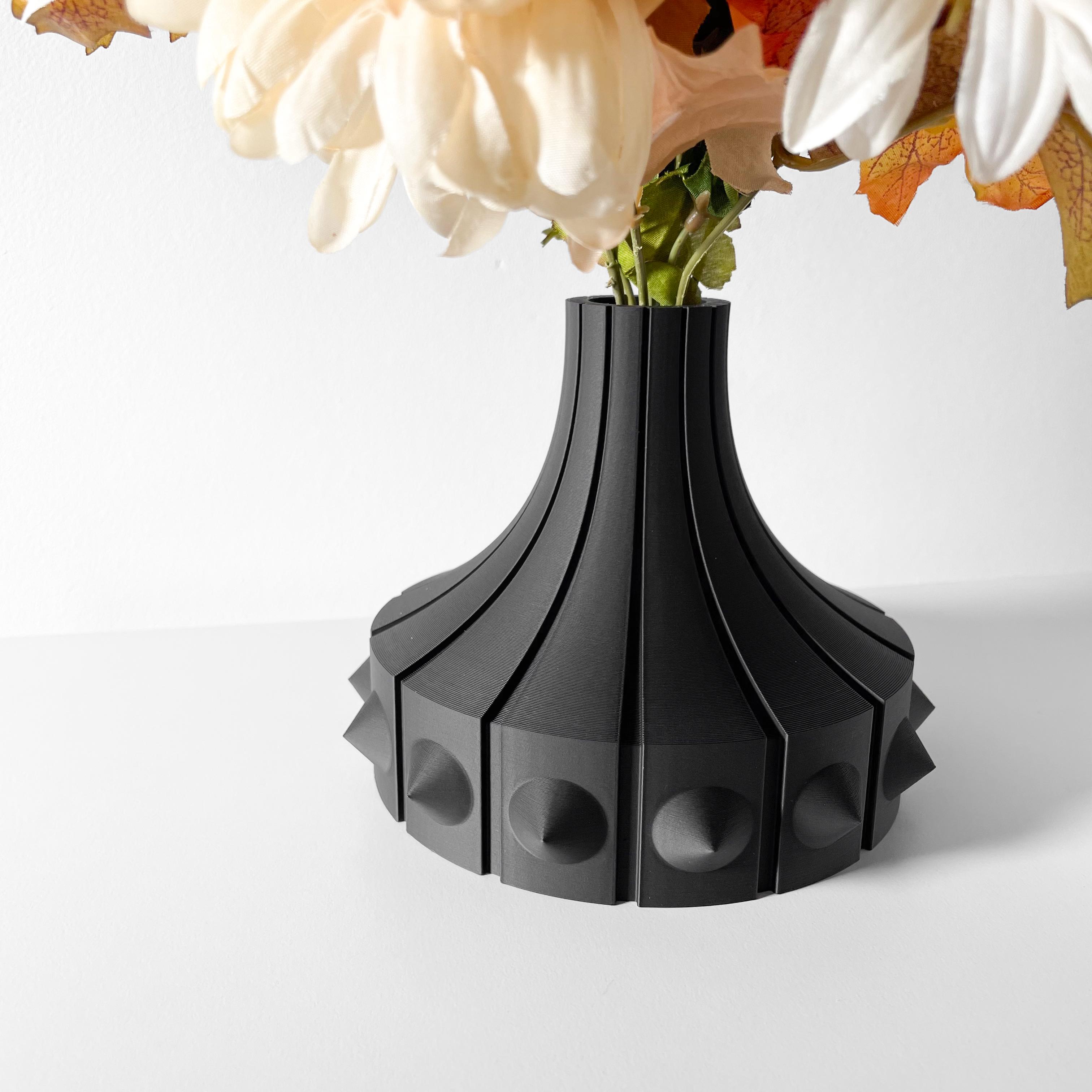 The Rinsu Short Vase, Modern and Unique Home Decor for Dried and Preserved Flower Arrangement 3d model