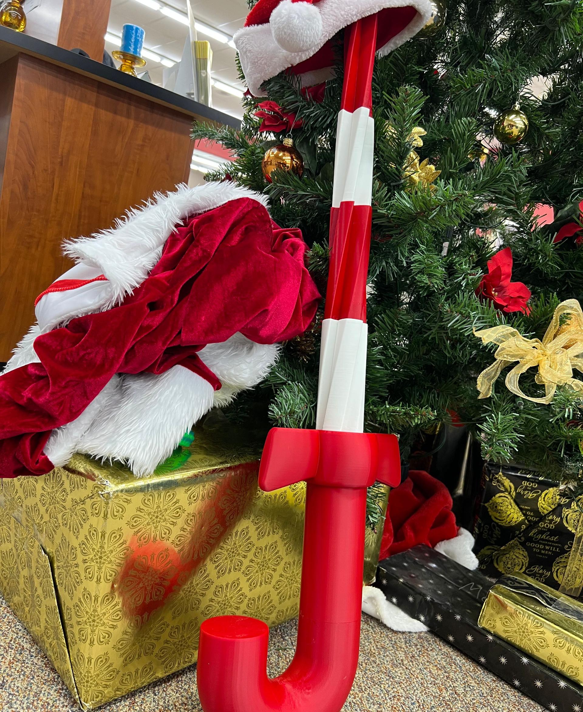 Candy Cane Sword Print-in-Place - 160% scale #christmas - 3d model