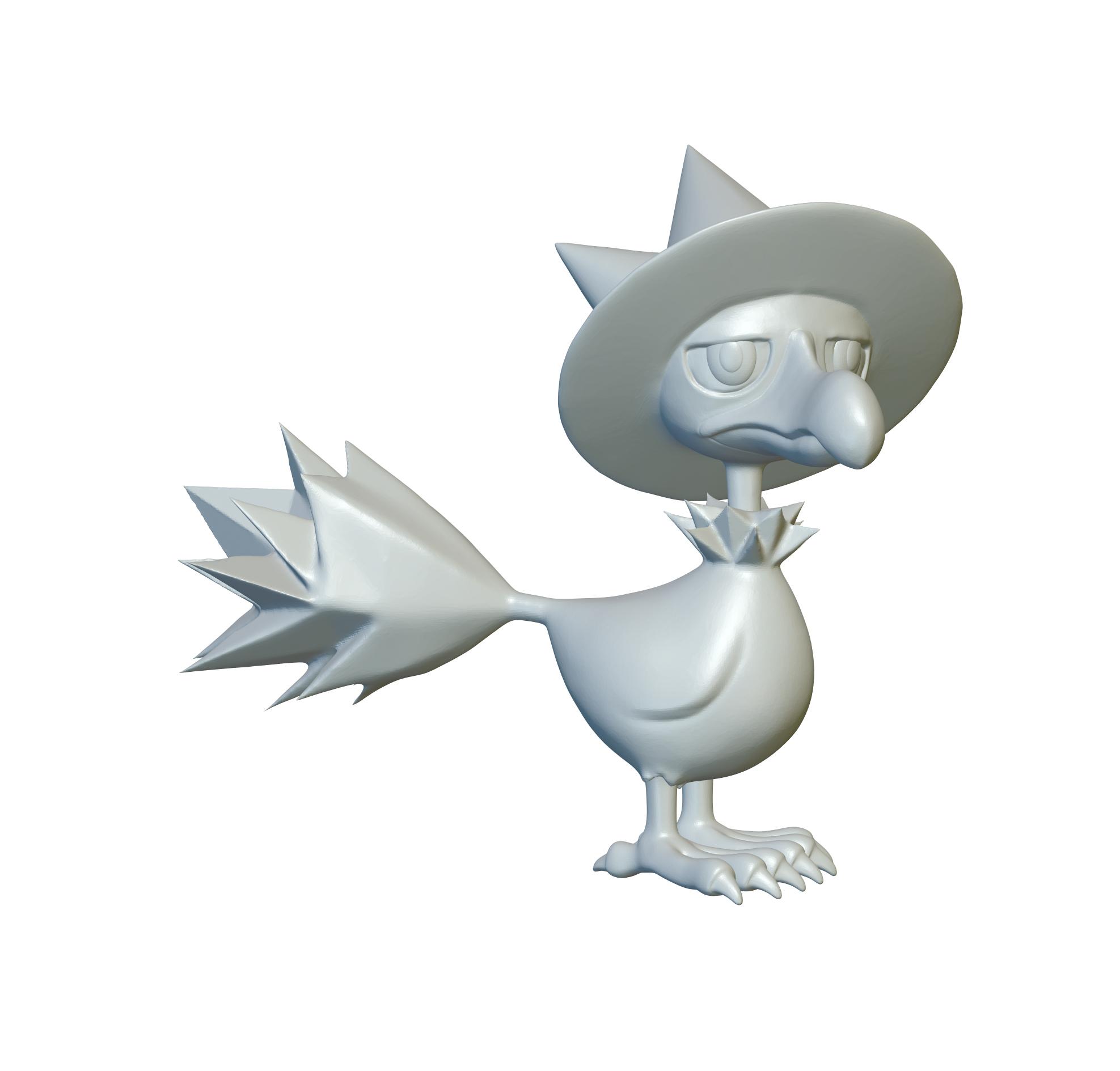 Pokemon Murkrow #198 - Optimized for 3D Printing 3d model